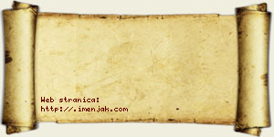 Jasmina Velebit vizit kartica